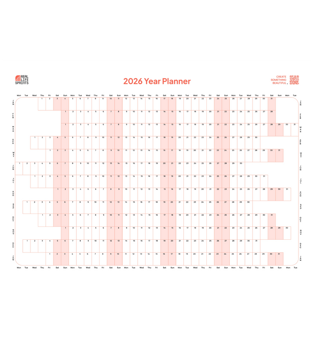 NEW 2026 Wall Desk Planner