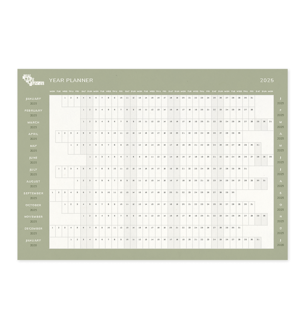 2025 Annual Wall Planner